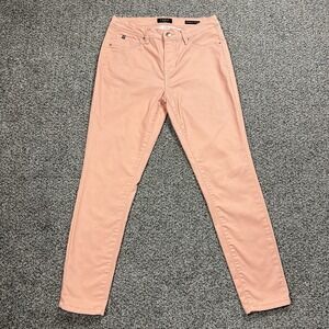 Curve Appeal Jeans Womens 4 Pink Minimalist Jegging Skinny Stretch Denim